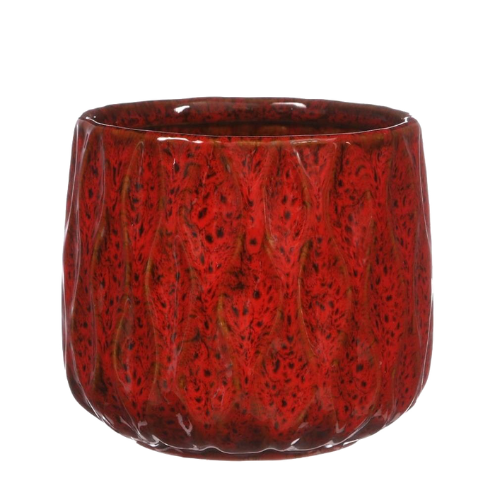 WAVE POT 15X12HCM RED