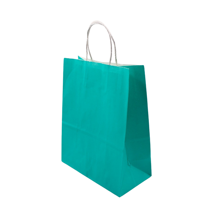 PAPER BAG 21X11X27CM TURQUOISE