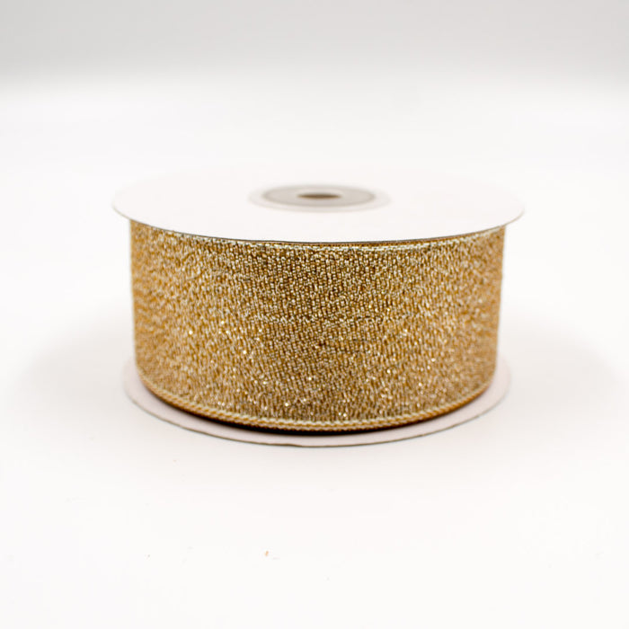 METALLIC RIBBON GOLD 38CMX25M
