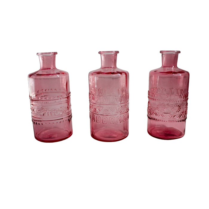 BOTTLE PINK 7.5HX14.5CM