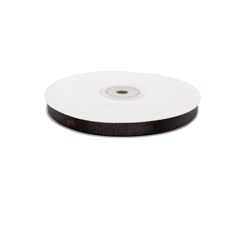 SATIN RIBBON BLACK 10MMX50M