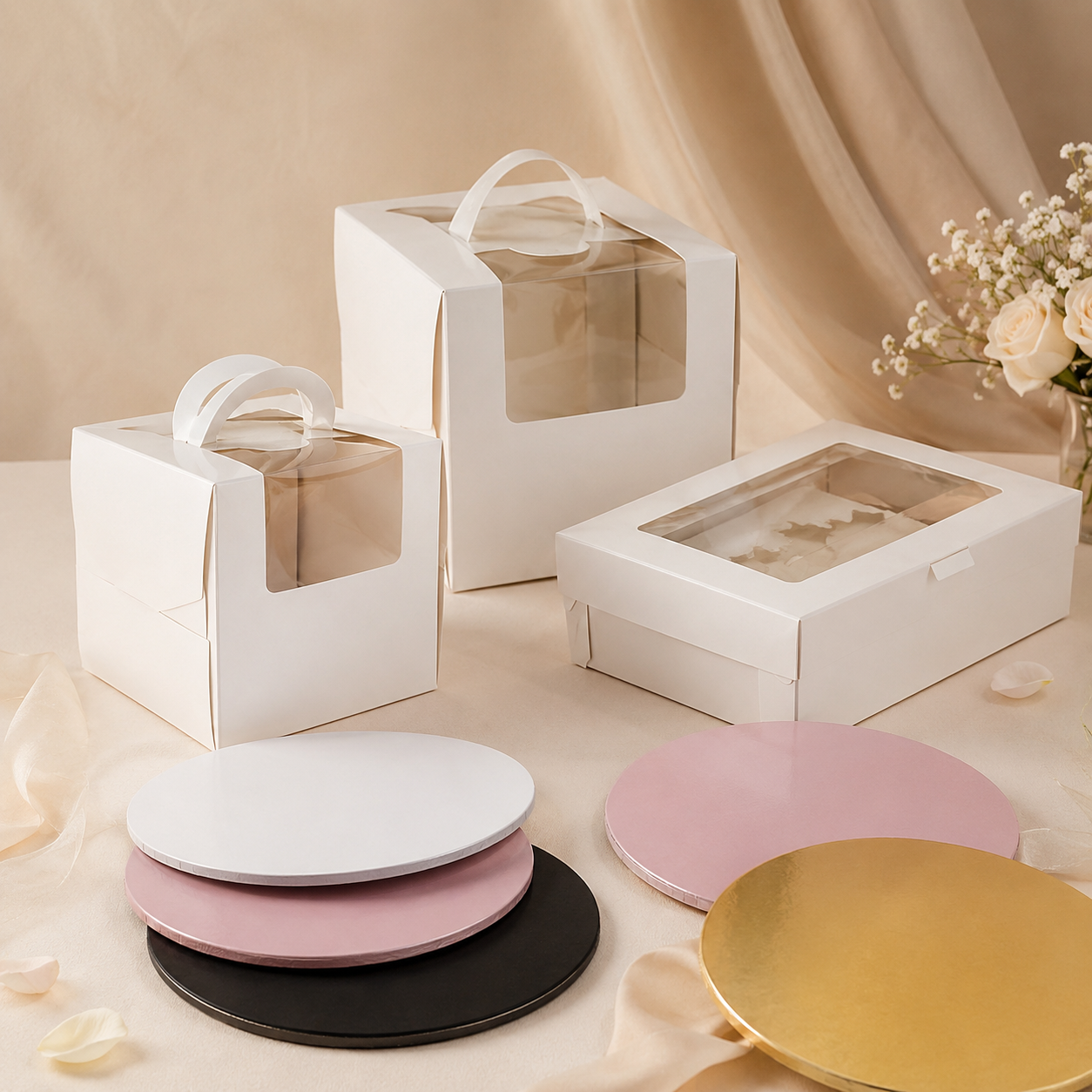 Cake base & Boxes