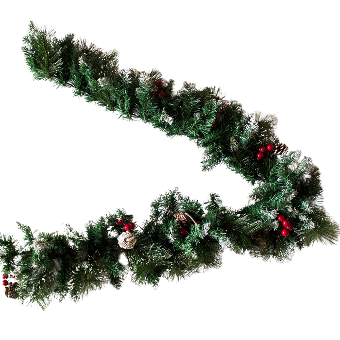 X-MAS GARLAND WITH SNOW 2 METER