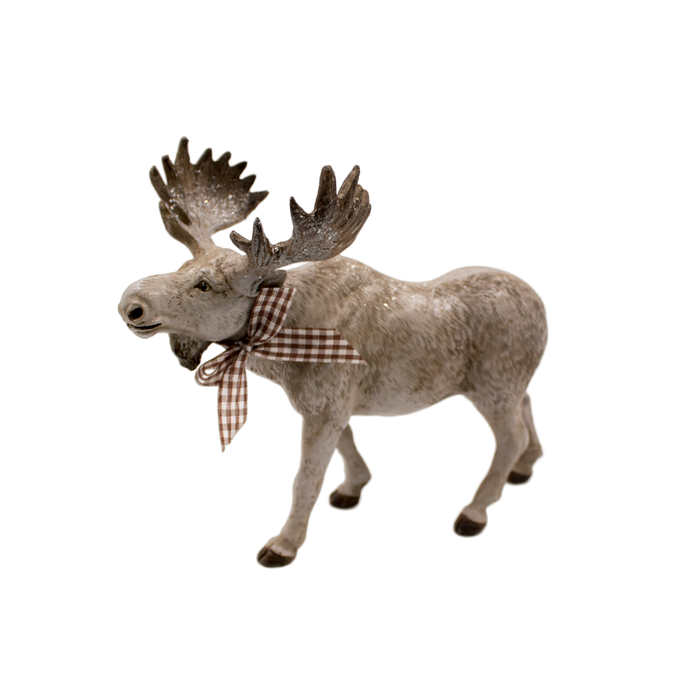 X-MAS REINDEER POLY H14X17CM