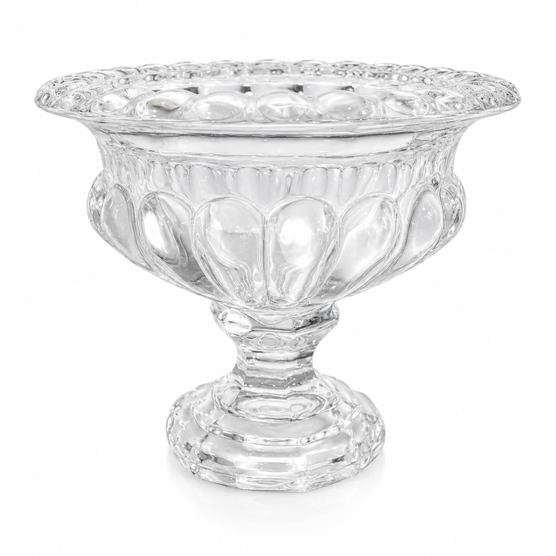 GLASS VASE CLEAR 19X16CM Deventor