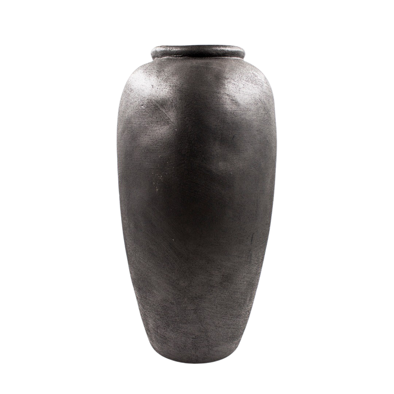 POTTERY VASE BLC H49X25CM