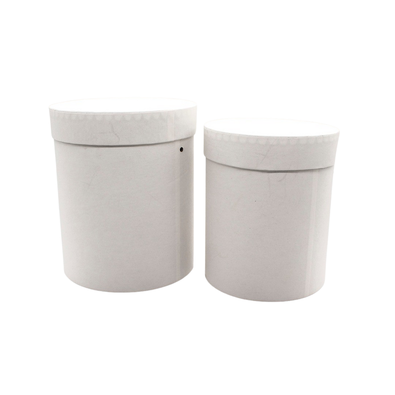 PAPER BOX SET OF 2 WHITE