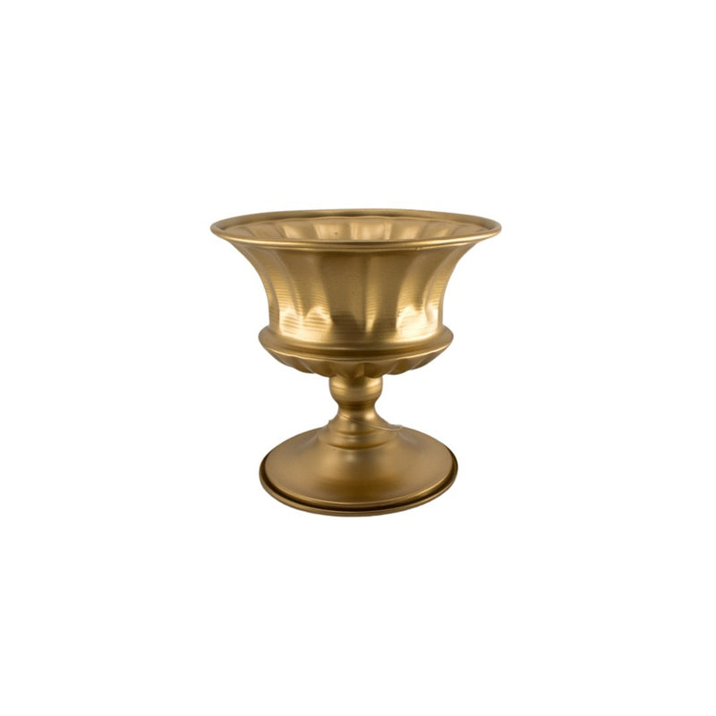 METAL POT GOLD 15X15CM