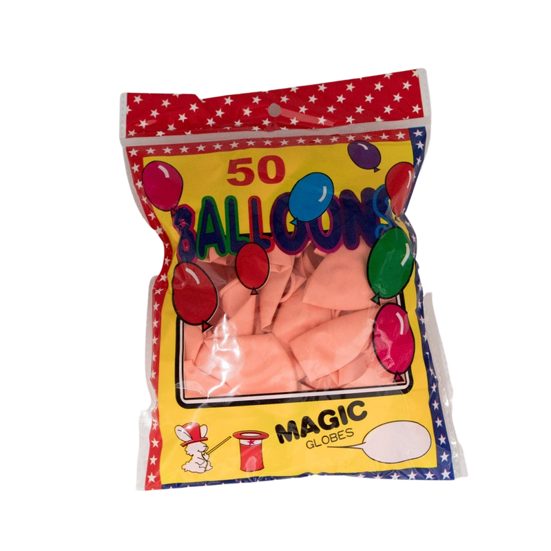 LATEX BALLOON MAC/ROSE RED 50PCS