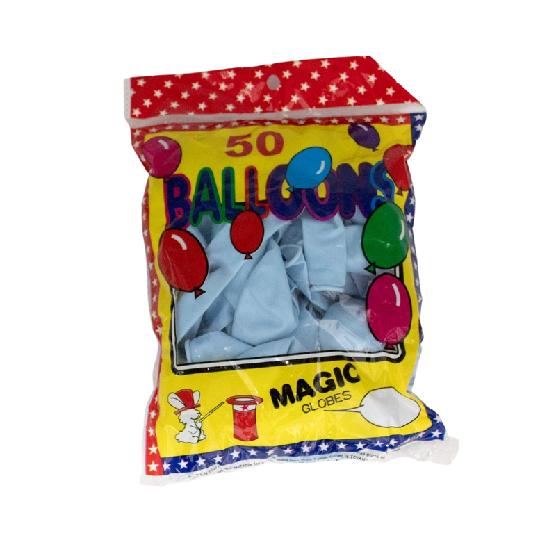 LATEX BALLOON MAC/BLUE 50PCS
