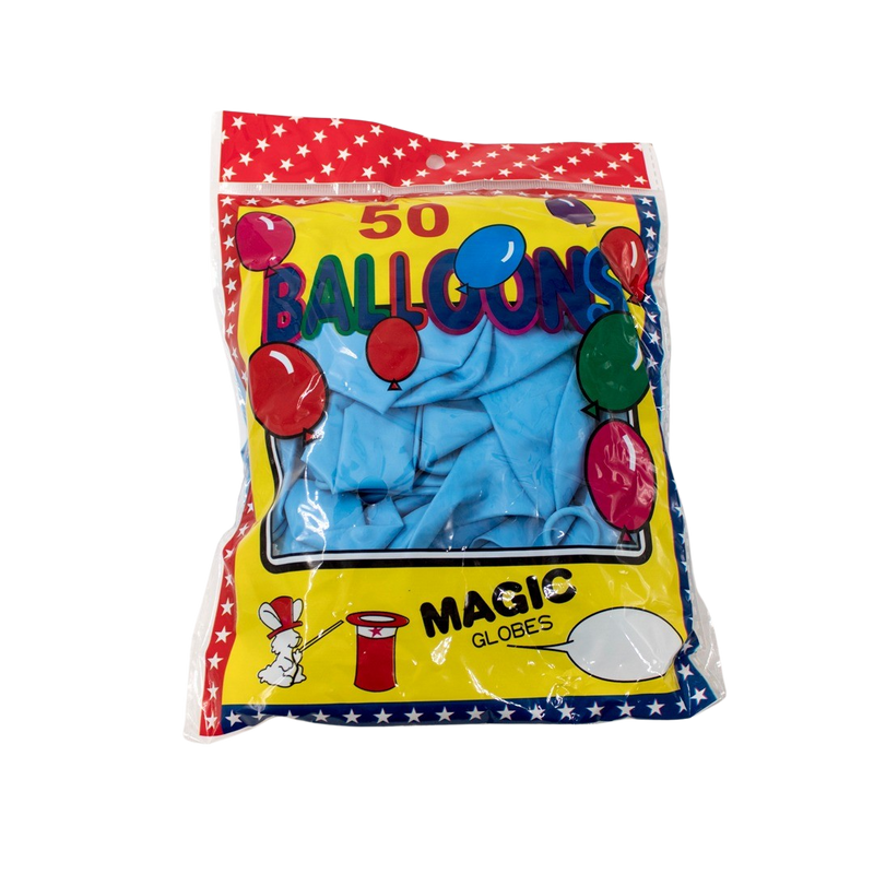 BALLOON LATEX 12'' 50PCS L/BLUE