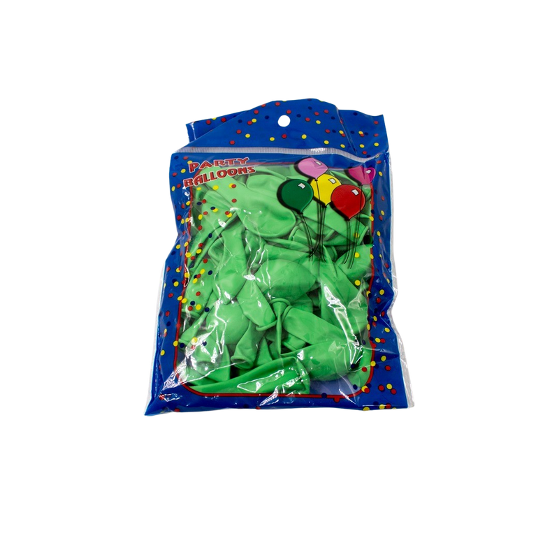 BALLOON LATEX 5'' 50PCS L/GREEN