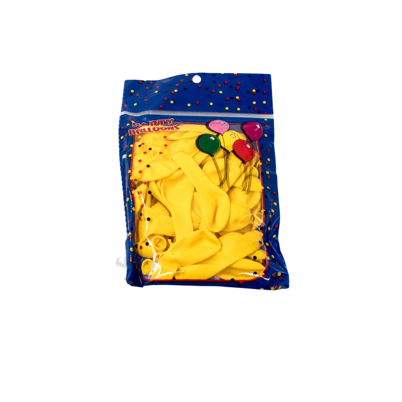 BALLOON LATEX 5'' 50PCS YELLOW