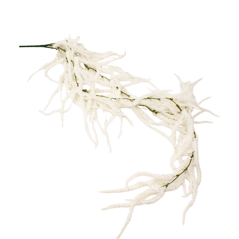ARTIFICIAL WHITE GARLAND AMARANTHUS 100CM