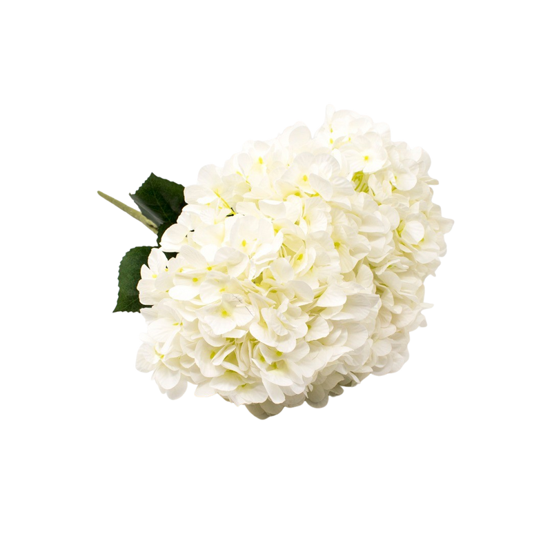 ARTIFICIAL ORTANSIA BUSH WHITE 45CM