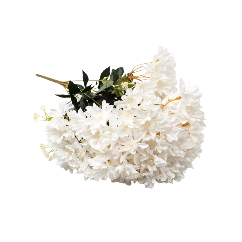 ARTIFICIAL BUSH WHITE 47CM