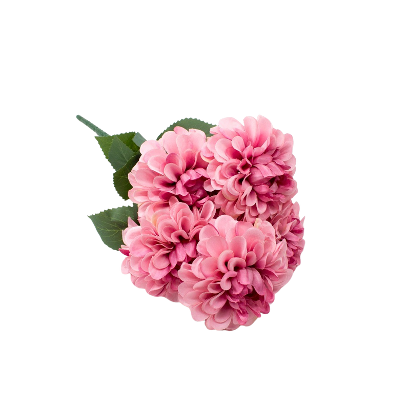 ARTIFICIAL DALIA BOUQUET PINK 40CM