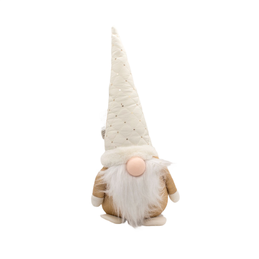 GNOME SITTING GOLD 21X13X45CM Deventor