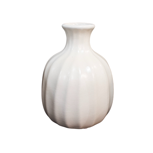 CERAMIC VASE WHT 18HX5.5D Deventor