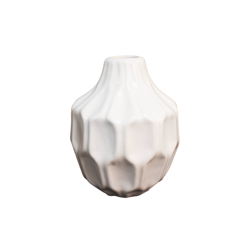 CERAMIC VASE WHT 15HX4D Deventor