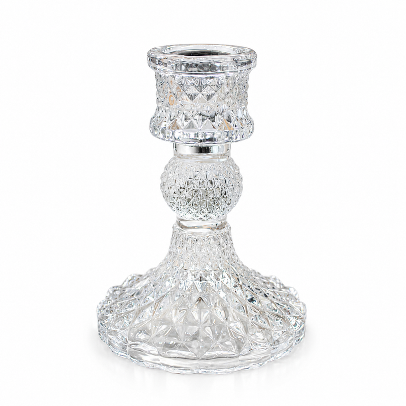 GLASS CANDLE HOLDER 10.5HX2.5D Deventor