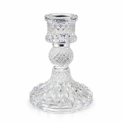 GLASS CANDLE HOLDER 13HX2.5D Deventor