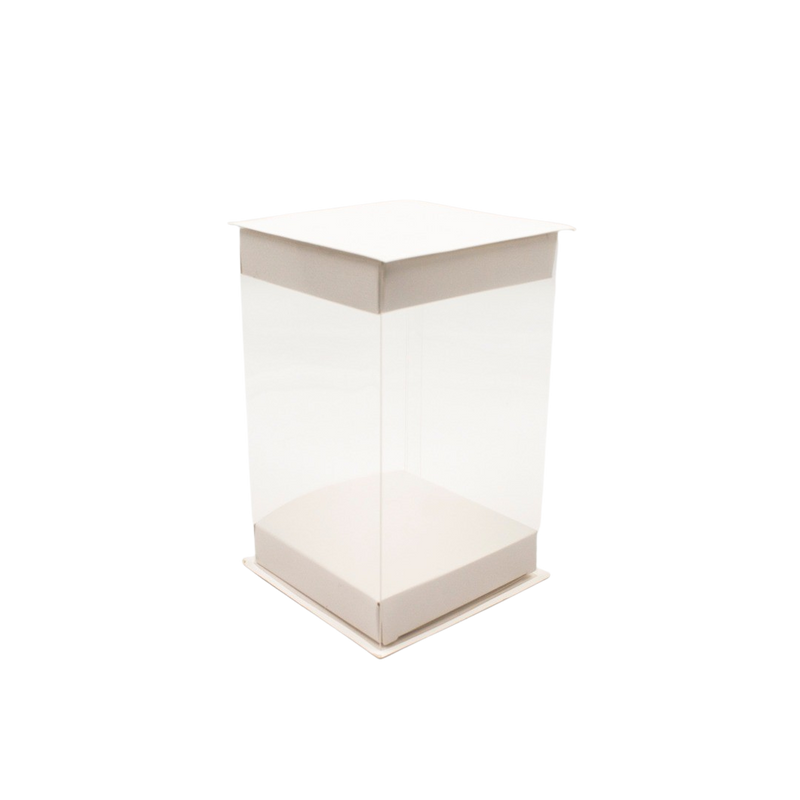 PAPER CANDY BOX PVC 50PCS  10X10X11.5