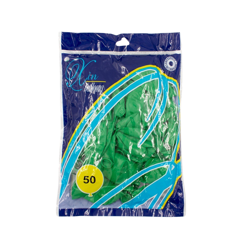 GREEN LATEX BALLOON 30CM - 50PCS