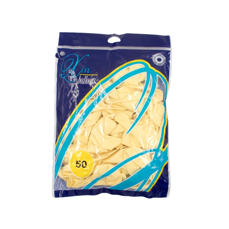 LEMON LATEX BALLOON 30CM - 50PCS