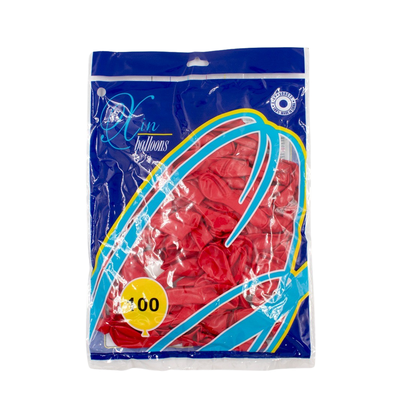 RED LATEX BALLOON 12CM - 100PCS