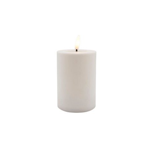 LED CANDLE WHITE D7 X H10cm