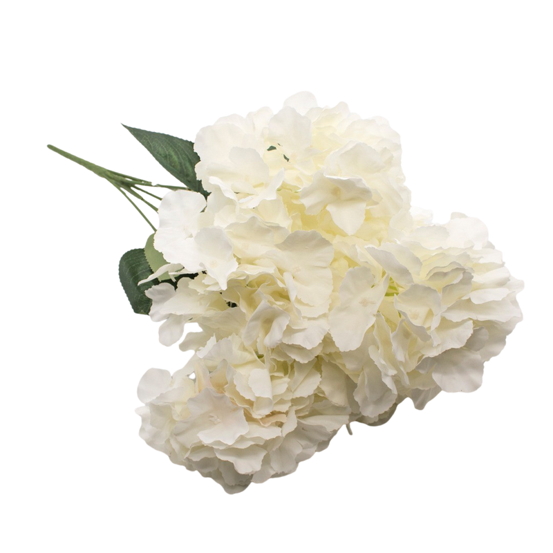 ARTIFICIAL ORTANSIA BUSH 6HEADS WHITE