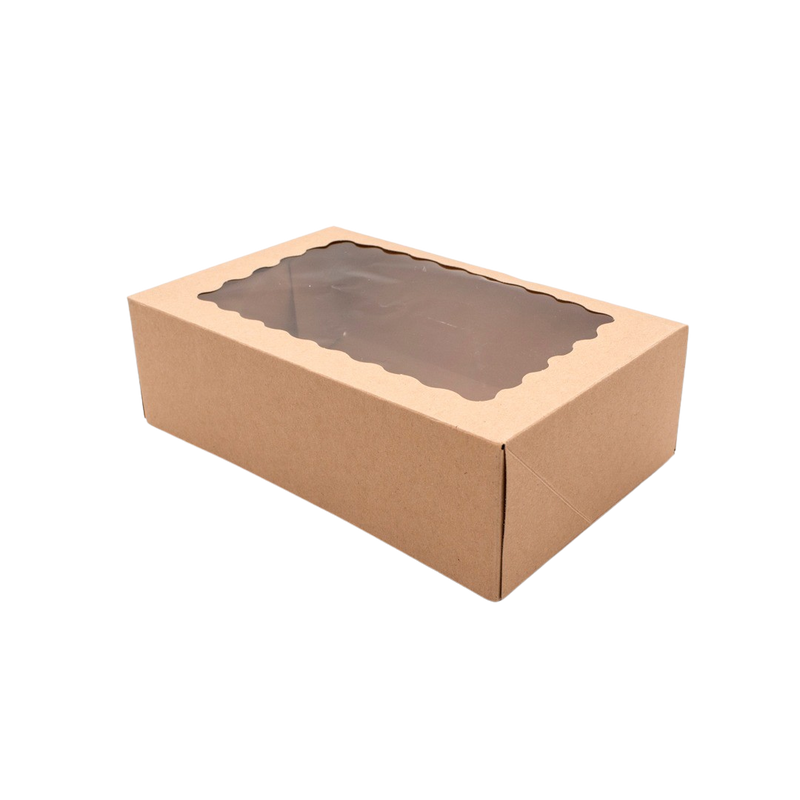 PASTRY BOX 22X14X8CM CRAFT 12PCS