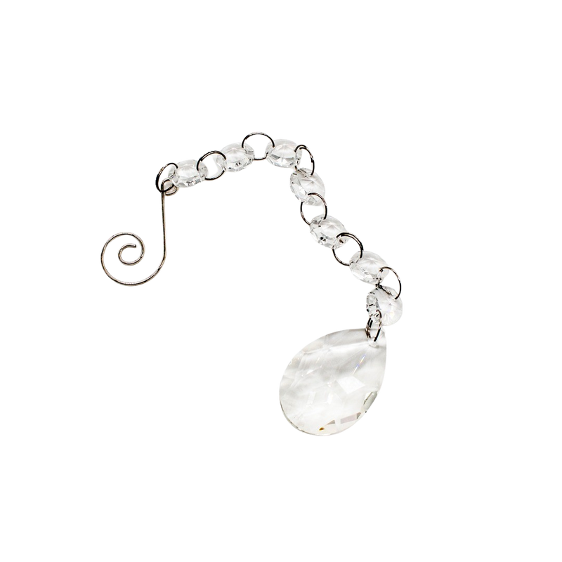 CRYSTAL GARLAND W/PENDANT 36CM