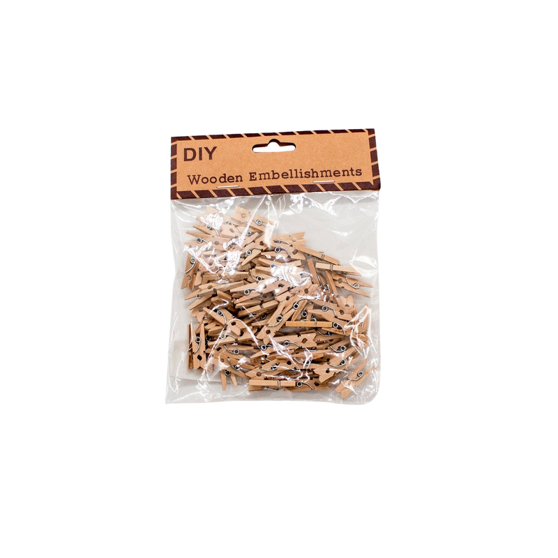 WOODEN CLIP 2.5CM,100PCS