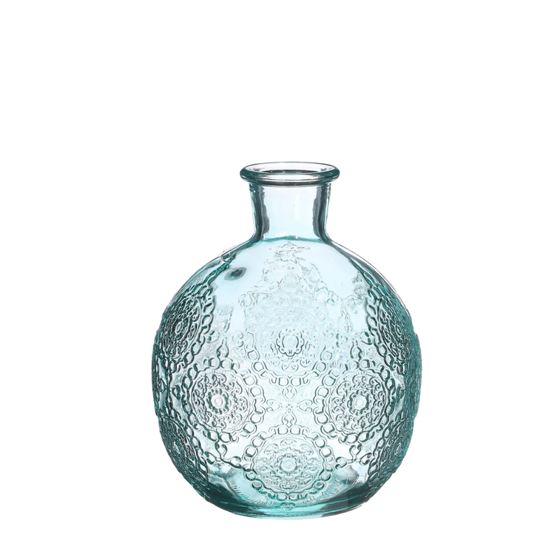BOTTLE H12X9.5CM SOFT BLUE