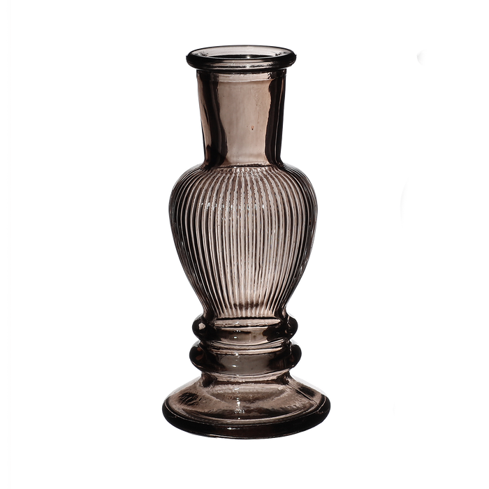 VENICE VASE CANDLE H11.3X5CM GREY