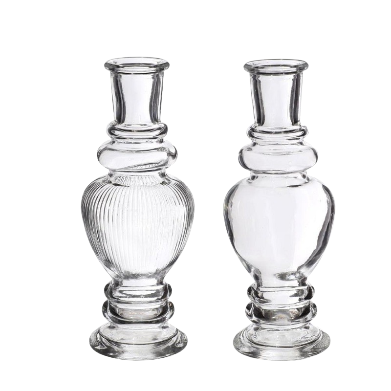VINICE VASE CANDLE H15.5X5.7 CLEAR