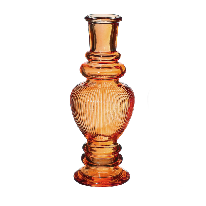 VENICE VASE CANDLE H15.5X5.7CM AMBER