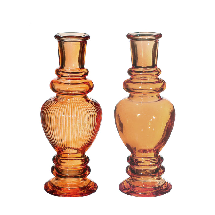 VENICE VASE CANDLE H15.5X5.7CM AMBER