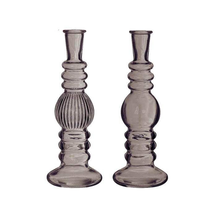 FLORENCE VASE CANDLE H23X8.5CM GREY