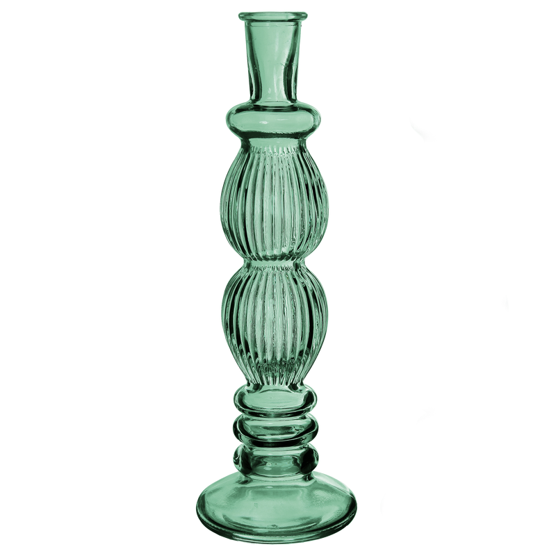FLORENCE VASE CANDLE H28X9CM GREEN