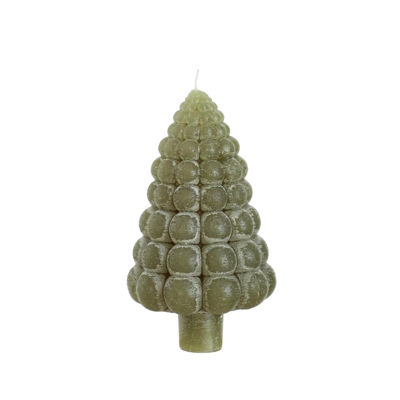 BUBBLE TREE CANDLE H12X7CM
