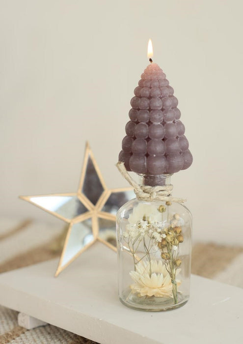 BUBBLE TREE CANDLE H12X7CM