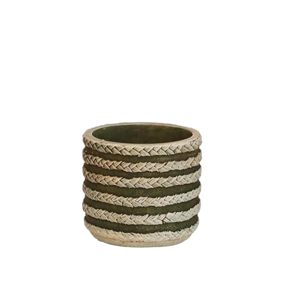 POT RAF 8.5X7.5 CM OLIVE