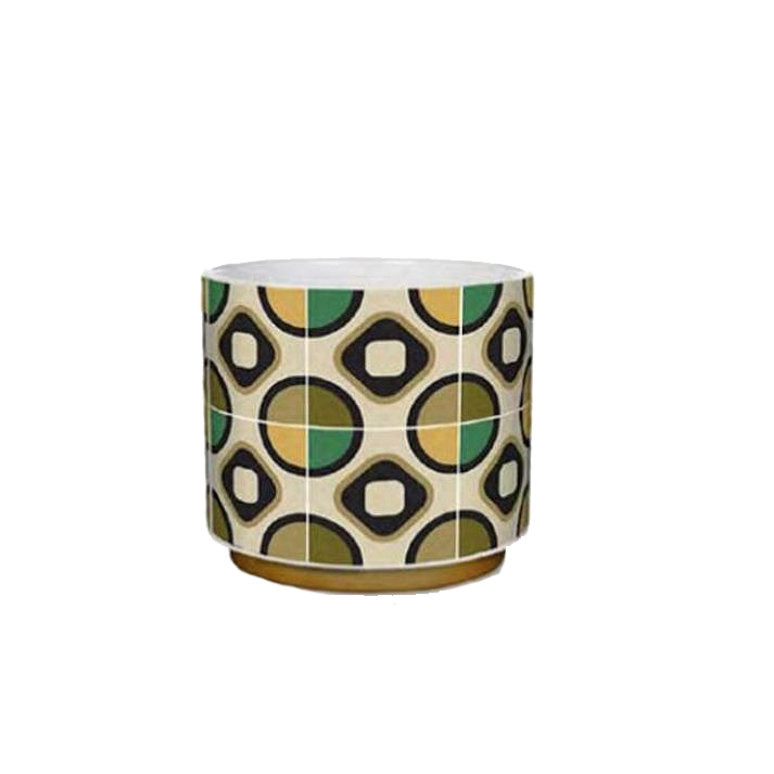 POT RETRO 9.5X8.5H GREEN