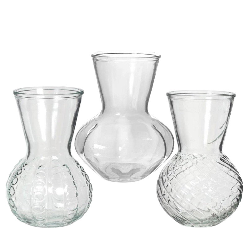 VASE KRISTAL H18X13CM CLEAR