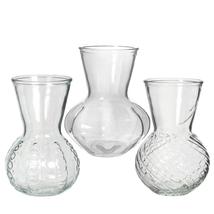 VASE KRISTAL H18X13CM CLEAR