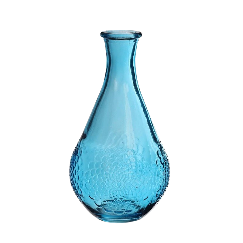 VASE DAHLIA H16X9CM OCEAN BLUE