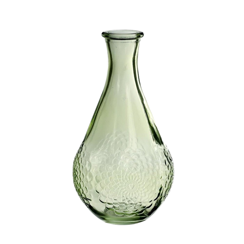 VASE DAHLIA H16X9CM LIGHT GREEN